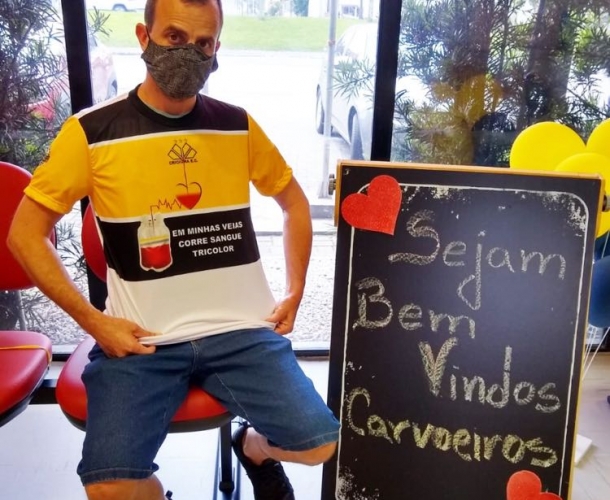 Sucesso na ação de doação de sangue