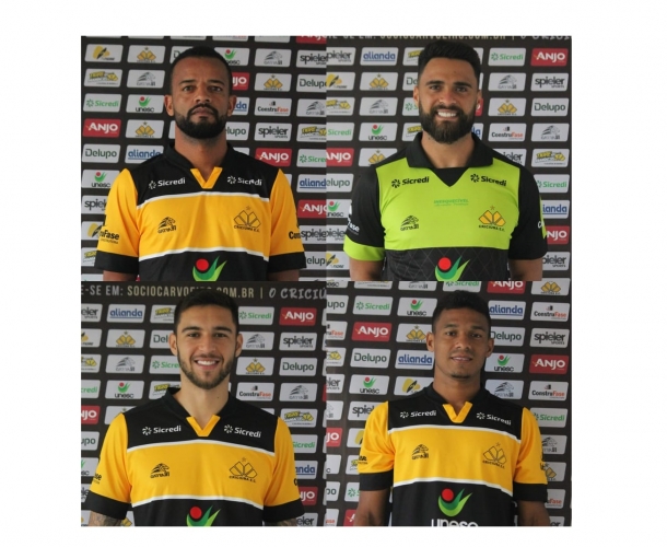Tigre apresenta oficialmente Helder, Gustavo, Léo e Mateus Anderson