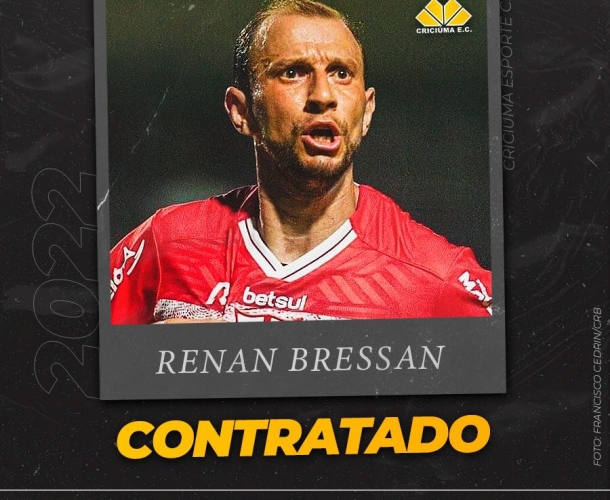 Tigre confirma a contratação de Renan Bressan 