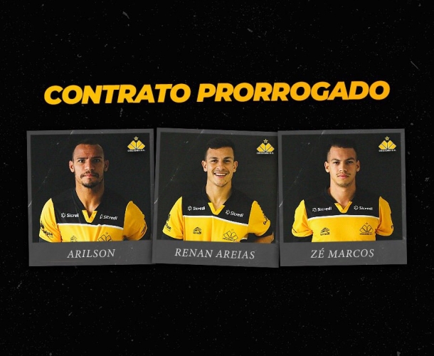 Tigre confirma a prorrogação de contrato de três atletas
