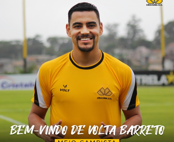Tigre confirma o retorno do meio-campista Barreto