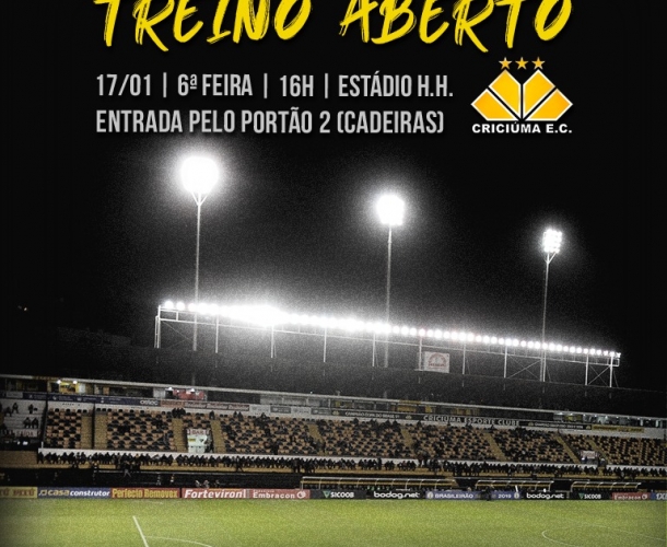 Treino aberto nesta sexta-feira