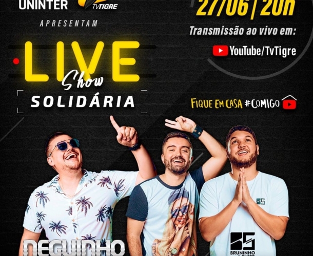 TV Tigre e Uninter apresentam a Live Solidária