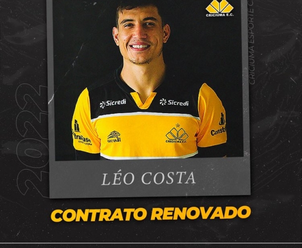 Volante Léo Costa renova com o Criciúma